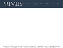 Tablet Screenshot of primuscapital.com
